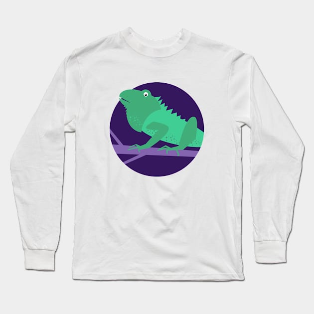 Animals in the nursery - iguana Long Sleeve T-Shirt by Piakolle